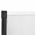 Auvent de porte Noir et transparent 152,5x90 cm Polycarbonate