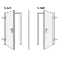 Porte d'entrée anthracite 98x208 cm PVC