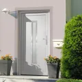 Porte d'entrée Blanc 88x200 cm PVC