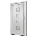 Porte d'entrée Blanc 108x200 cm PVC