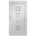 Porte d'entrée Blanc 108x200 cm PVC