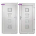 Porte d'entrée Blanc 108x200 cm PVC