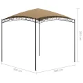Belvédère 3x3x2,65 m Taupe 180 g/m²