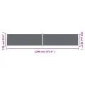 Auvent latéral rétractable Anthracite 220x1200 cm