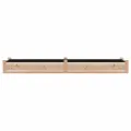 Lit surélevé de jardin doublure 240x60x25 cm bois massif sapin