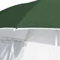Parasol de plage avec parois latérales vert 215 cm