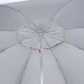 Parasol de plage avec parois latérales vert 215 cm