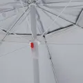 Parasol de plage avec parois latérales vert 215 cm