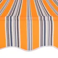 Auvent rétractable manuel 100 cm Rayures jaunes et bleues