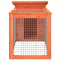 Clapier marron 100,5x54x55 cm bois de pin massif