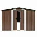 Abri de jardin 257x298x178 cm Métal Marron