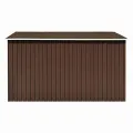 Abri de jardin 257x298x178 cm Métal Marron