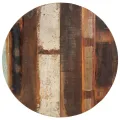 Dessus de table rond 70 cm 15-16 mm Bois de récupération