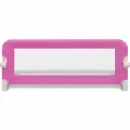Barrière de lit de sécurité pour tout-petits 2pcs Rose 102x42cm