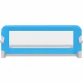 Barrière de lit de sécurité pour tout-petits 2pcs Bleu 102x42cm