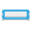 Barrière de lit de sécurité pour tout-petits 2pcs Bleu 102x42cm