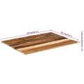 Dessus de table rectangulaire 60x80 cm 15-16 mm Bois récupéré