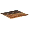 Dessus de table carré 70x70 cm 15-16 mm Bois de récupération