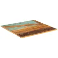 Dessus de table carré 70x70 cm 15-16 mm Bois de récupération