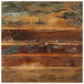 Dessus de table carré 60x60 cm 15-16 mm Bois de récupération
