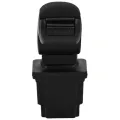 Accoudoir de voiture noir 16x32x(35-50,5) cm ABS