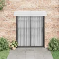 Auvent de porte Gris et transparent 200x75 cm PC