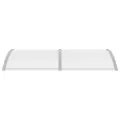 Auvent de porte Gris et transparent 200x75 cm PC