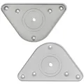 4 pieds de table réglables en hauteur 710 mm Nickel brossé