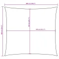 Voile de parasol Tissu Oxford carré 6x6 m Blanc