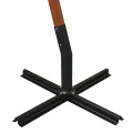 Parasol de jardin suspendu avec mât bleu azuré bois de sapin