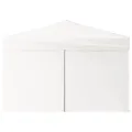 Tente de réception pliable avec parois Blanc 3x3 m