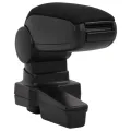 Accoudoir de voiture noir 14,5x32x(27-46) cm ABS