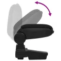 Accoudoir de voiture noir 14,5x32x(27-46) cm ABS