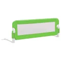 Barrière de sécurité de lit d'enfant Vert 120x42 cm Polyester