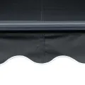 Auvent manuel rétractable avec LED 450x300 cm Anthracite