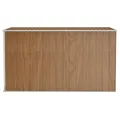 Abri de jardin mural Marron 118x288x178 cm Acier galvanisé