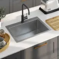 Évier de cuisine fait main Acier inoxydable