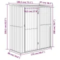 Abri de jardin Vert 180,5x97x209,5 cm Acier galvanisé