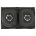 Évier de cuisine à double lavabo argenté 800x500x155 mm inox