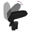 Accoudoir de voiture noir 15x31x(28-44) cm ABS