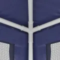 Tente de fête avec 4 parois latérales en maille Bleu 2,5x2,5 m