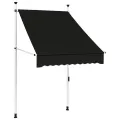 Auvent manuel rétractable 100 cm anthracite