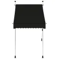 Auvent manuel rétractable 100 cm anthracite