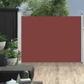 Auvent latéral rétractable de patio 140x500 cm Marron