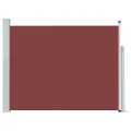 Auvent latéral rétractable de patio 140x500 cm Marron