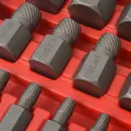 Kit d'extracteurs de vis à cannelures multiples Acier 25 pièces
