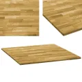 Dessus de table Bois de chêne massif Carré 23 mm 80x80 cm