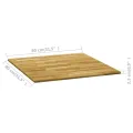 Dessus de table Bois de chêne massif Carré 23 mm 80x80 cm