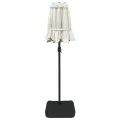 Parasol de jardin à double tête avec LED blanc sable 316x240 cm