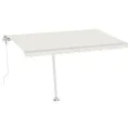 Auvent automatique sur pied 400x300 cm Crème